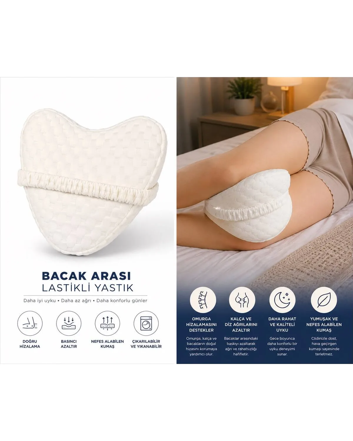 Bacak Arası Lastikli Yastık
